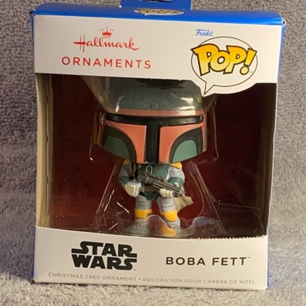 New Hall Mark Ornament Star Wars Boba Fett Funko Pop‎